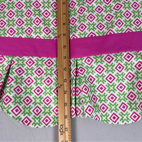 Vibrant Pink and Green Mini Skirt - Picture 9 of 10